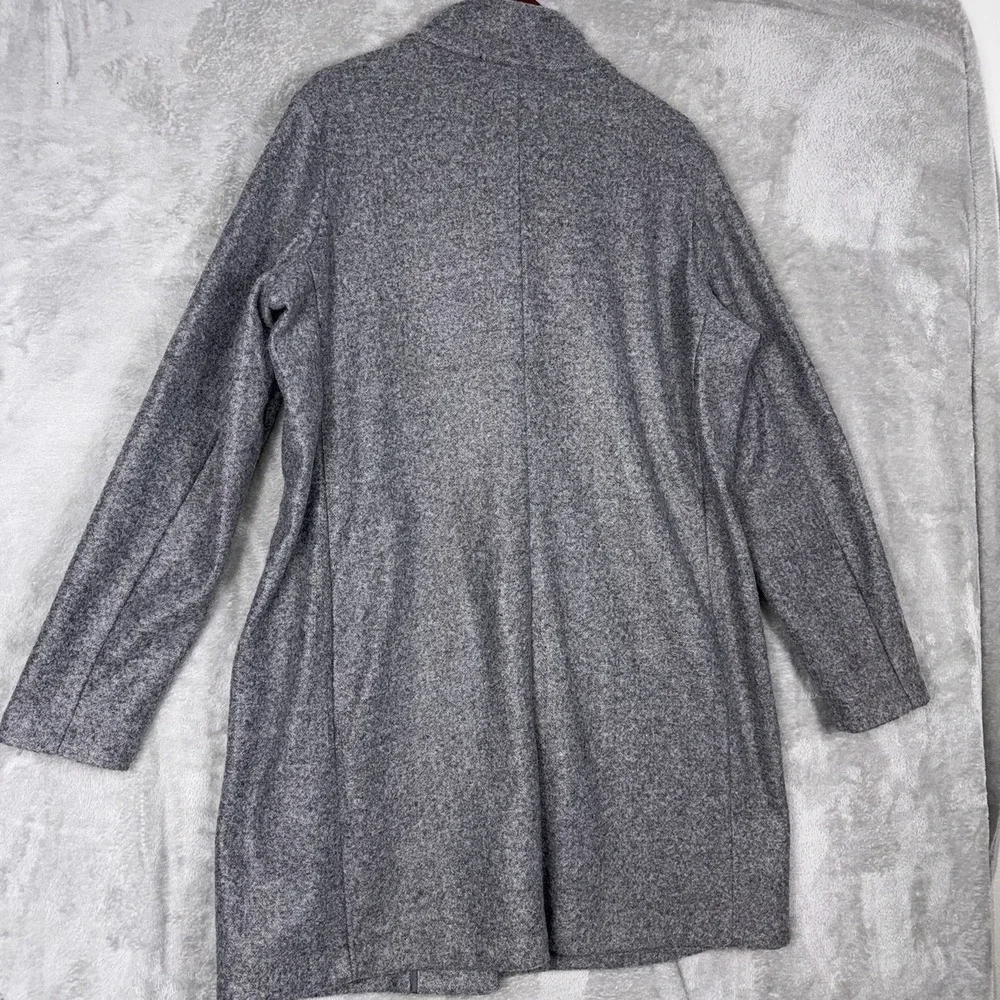 Old Navy Long‎ Peacoat Womens XL Tall Button Front Funnel Neck Light Gray